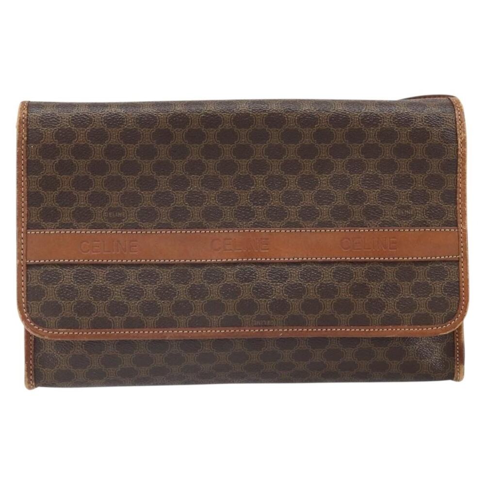 Celine Macadam Shoulder Bag Brown
